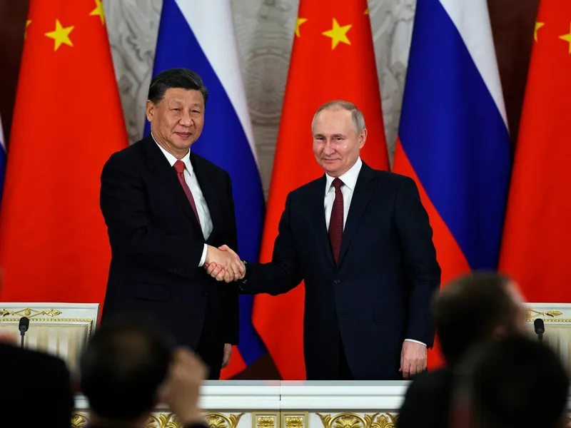 Xi Jinping s-a întâlnit cu Vladimir Putin la Moscova. - Foto: Profimedia Images