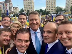 Klaus Iohannis alături de liderii PNL Foto: Facebook Rareș Bogdan