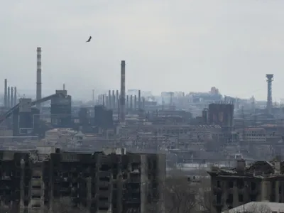 Combinatul Azovstal din Mariupol/ FOTO: Profimedia