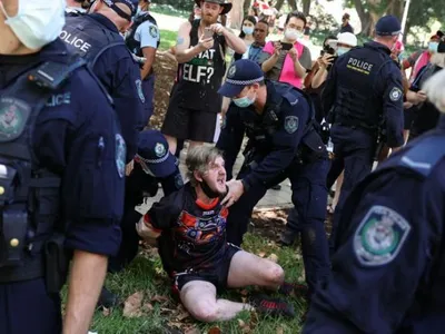 Mii de oameni au protestat faţă de „Ziua Australiei”/FOTO: Reuters