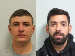 Iosif Marius Amarandei și Beniamin Cosmin Boroș sunt doi dintre cei mai căutați infractori din Londra Foto: mtropolitan police