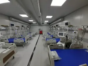 Fostul spital modular de la Lețcani se mută din nou pentru a face loc târgului AGRALIM - FOTO: ziaruldeiasi