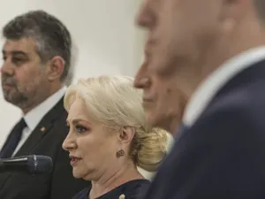 Viorica Dăncilă, Paul Stănescu și Marcel Ciolacu/Foto: Inquam Photos - Octav Ganea