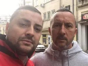 Fostul fotbalist ieșean Adrian Chelariu, alături de MM Stoica. Chelariu, zis Ochi, a fost unul dintre membrii importanți ai brigăzii de interlopi români care a terorizat orașul Torino Foto: bzi.ro