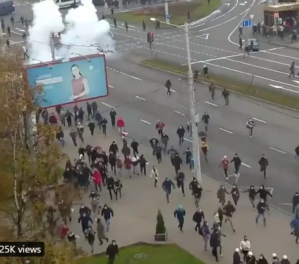 Proteste în Belarus. Sursa foto: Twitter Svetlana Tihanovskaia