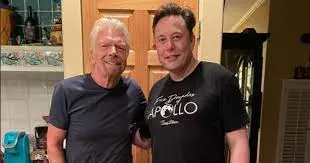 Elon Musk și Richard Branson Foto: Twitter