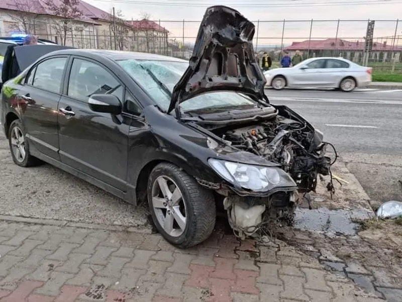 Biciclist, omorât fără vină. Un șofer a pierdut controlul, a sărit un șant și l-a acroșat. / Foto: Info Trafic 24, Facebook