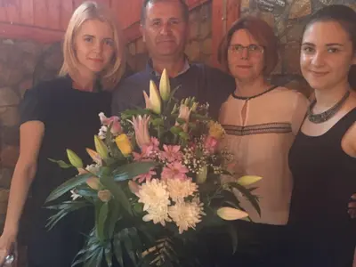 Primarul Aurel Drăghici, împreună cu familia sa Foto: pagina personală de Facebook