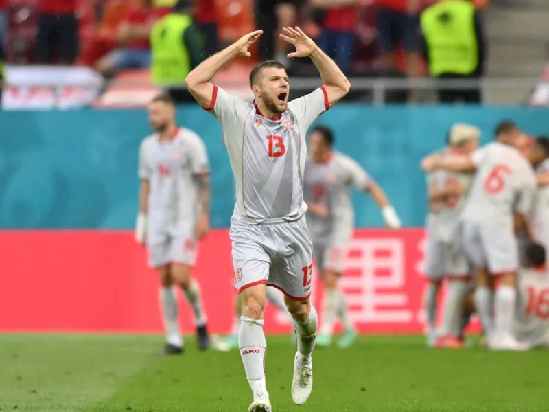 Macedonia de Nord a stârnit un scandal diplomatic după primul meci de la EURO 2020. Foto Getty Images