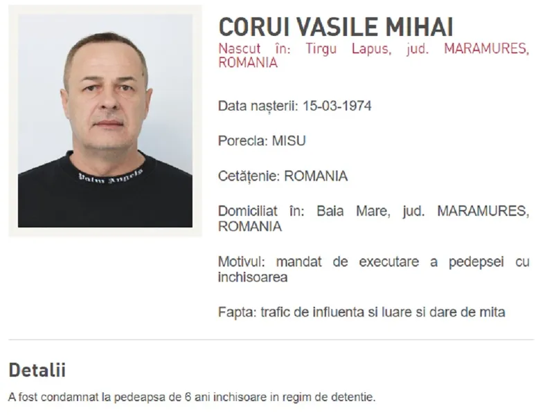 Omul de afaceri Mihai Corui este căutat de poliție Foto: IGPR