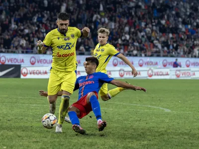 Bătaie cu jandarmii, la FCSB - Petrolul Ploieşti. Meciul din Superligă s-a terminat 1-1 - Foto: INQUAM PHOTOS / Gyozo Baghiu