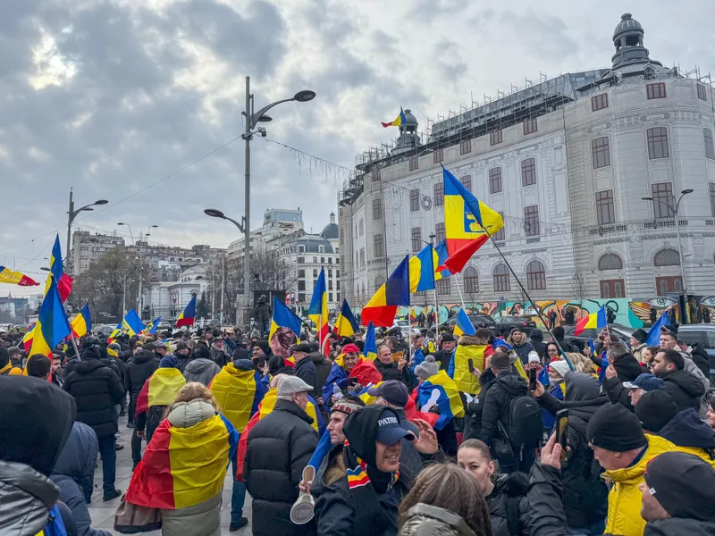 Protest AUR față de anularea alegerilor, astăzi, în București. Anunță „cel puţin 30.000 de persoane” - Foto: Facebook/ AUR