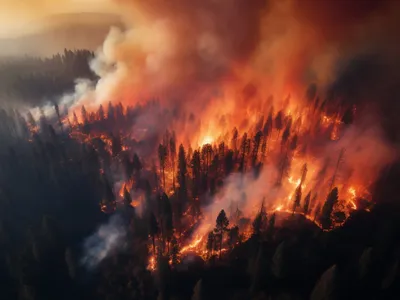 Elicopterele militare intervin pentru stingerea incendiilor de pădure din țară. Zeci de hectare arse Foto: Freepik (fotografie cu caracter ilustrativ)