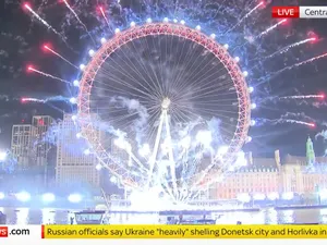 Spectacole de artificii de Revelion Foto: captură Sky News