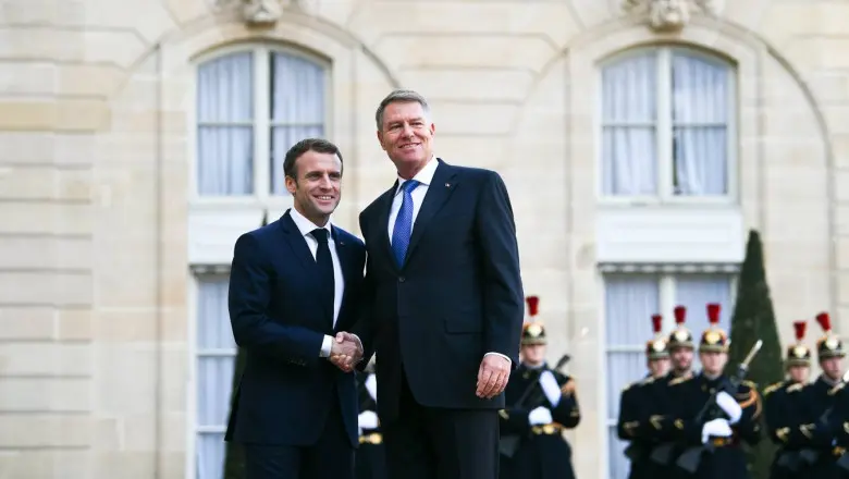 Iohannis și Macron - Foto: Profimedia