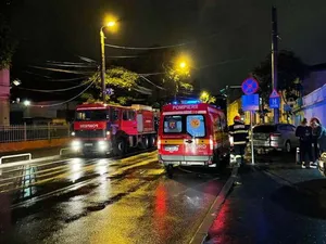 Degajări mari de fum, la Spitalul de Copii din Timişoara: aproape 100 de persoane, evacuate. / Foto: tion.ro