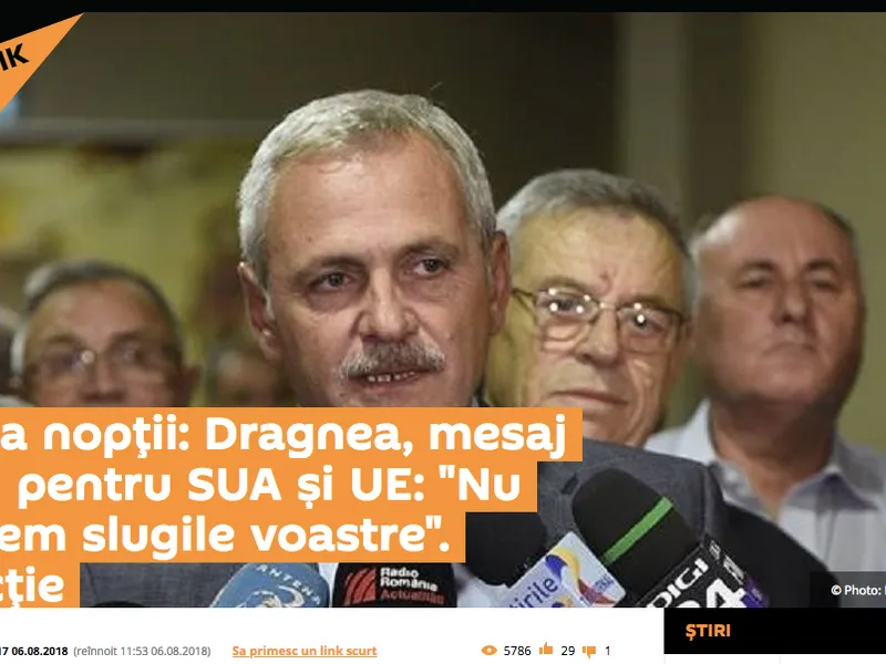 Liviu Dragnea este lăudat de Sputnik