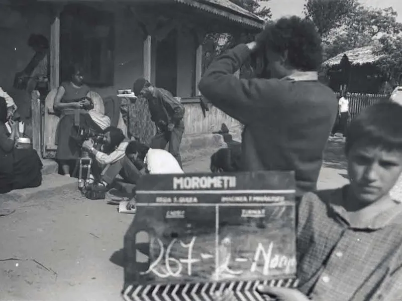 Imagini din timpul filmărilor din 1985