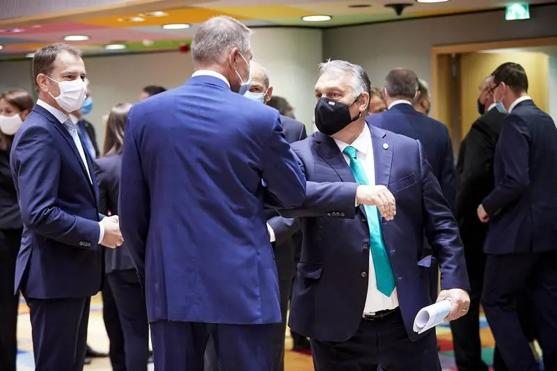 Iohannis și Orban al Ungariei la Bruxelles/FOTO: hotnews.ro