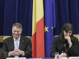 Președintele Klaus Iohannis alături de fosta șefă a DNA Laura Codruța Kovesi/Foto: Inquam Photos - Octav Ganea