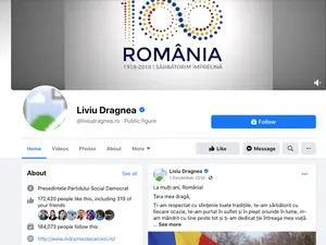 Liviu Dragnea, fără față pe Facebook/FOTO: facebook.com