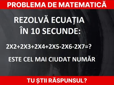 Problemă de matematică Foto: Newsweek