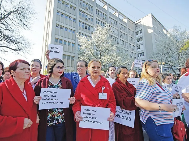 REACȚIE  Schimbările haotice din sistemul medical au fost prilejul a numeroase proteste în ultimii ani - Foto: INQUAM PHOTOS/ George Călin