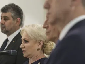 Viorica Dăncilă, Paul Stănescu și Marcel Ciolacu/Foto: Inquam Photos - Octav Ganea