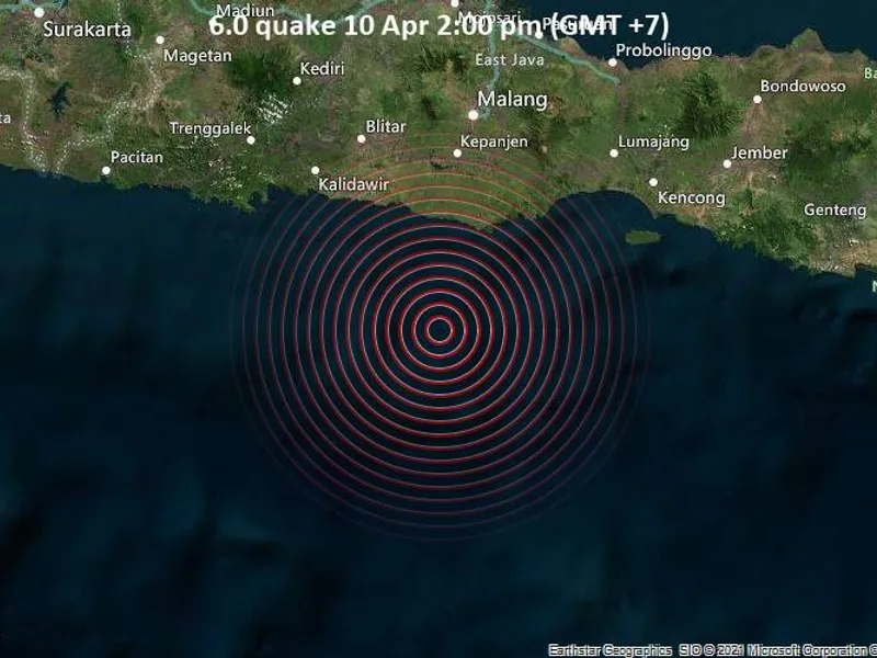 Cutremur cu magnitudinea 5,9 în / Volcano Discovery