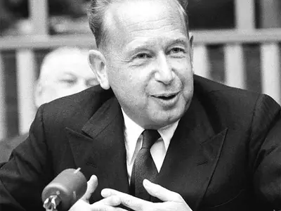 Secretarul general al ONU,  Dag Hammarskjöld