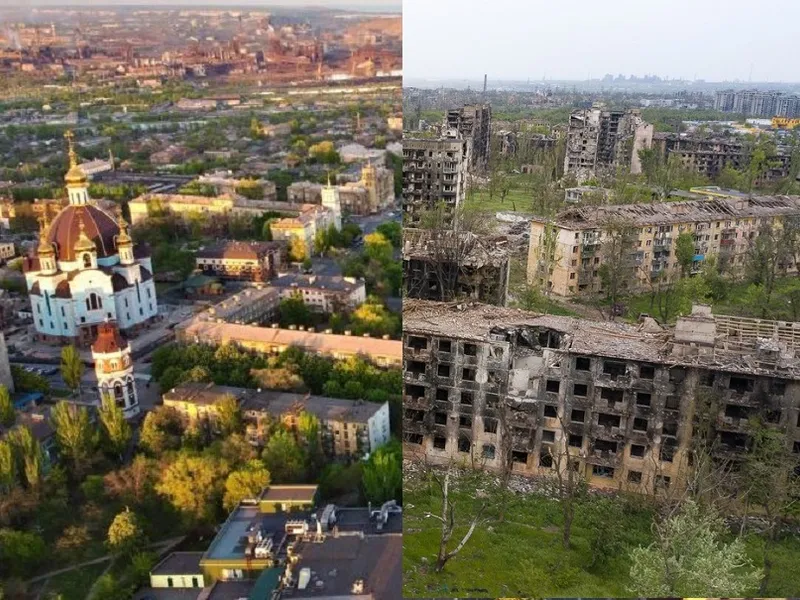 FOTO& VIDEO Cum arăta Mariupol înainte să fie cucerit de ruși și transformat în ruină. O bijuterie / Profimedia/twitter