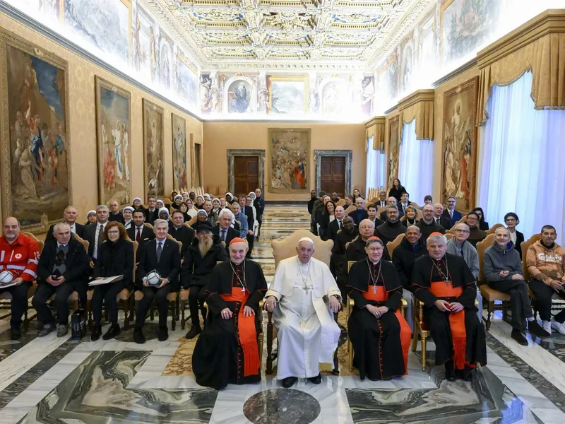 Papa Francisc îi primește în audiență pe seminariștii din Dieceza de Roma, la Vatican - Foto: Profimedia Images