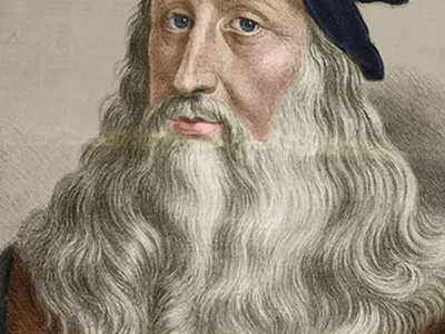 Schiţa unui cap de urs, desenată de Leonardo da Vinci, scoasă la licitaţie. / https://www.biography.com/