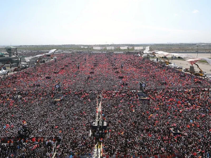 Miting pentru Erdogan - Foto: Twitter / news.ro