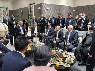 La Samarkand, Putin înghesuit, iar Xi Jinping lipsește/foto: Profiimedia Images