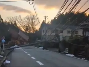 Cutremur în Japonia Foto: captură video X