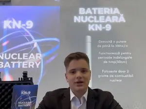 Un român a inventat o „baterie” ce poate alimenta 50 de ani un cartier. E cât o doză de suc - Foto: captură video