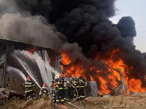 Incendiu la Complexul Flora din Voluntari. / Foto: Ministerul Mediului - România