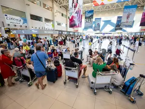 Haos pe Aeroportul Otopeni din cauza grevei piloților Tarom Foto: INQUAM Photos/Ovidiu Micsik