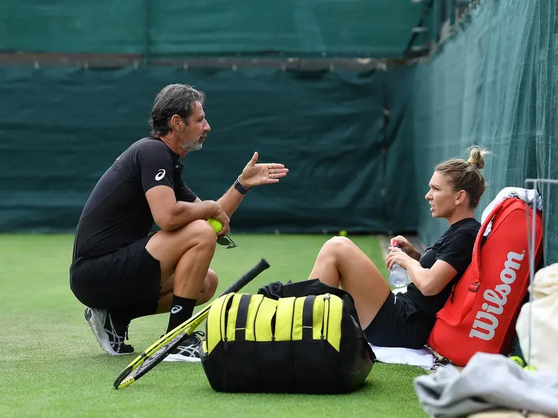 Simona Halep și Patrick Mouratoglou - Foto: Profimedia