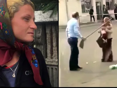 Florica Moldovan, de 25 de ani, a fost bătută de șofer cu coada unei mături. Colaj foto. Libertatea