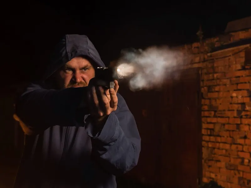 Focuri de armă într-o comună lând București. Un bărbat a tras cu pistolul spre curtea unui pensionar - Foto: Profimedia images - Caracter ilustrativ