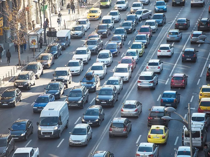 Trafic infernal în oraș