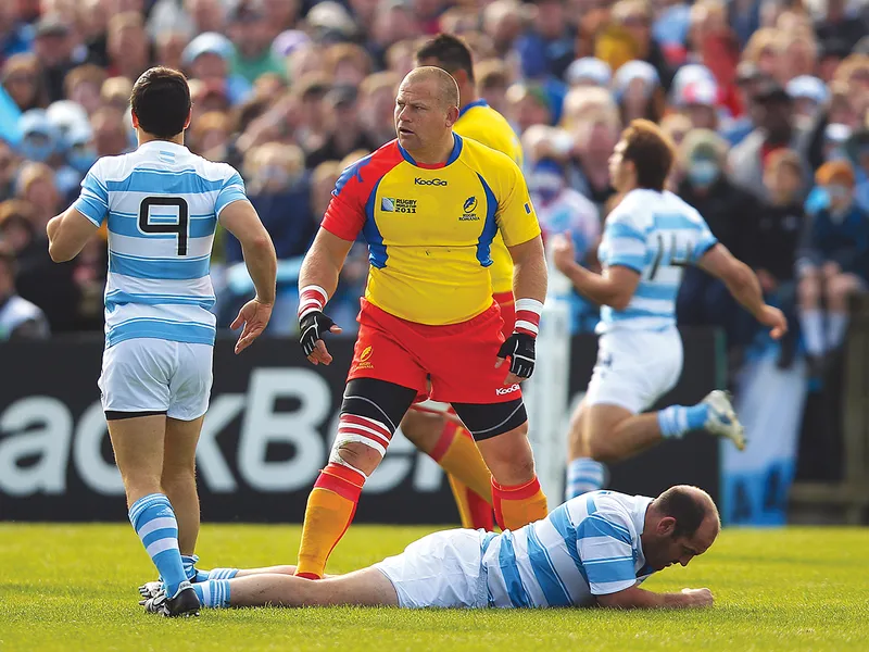 Marius Tincu, actualul antrenor federal al României, a fost titular în ultimele partide jucate împotriva Scoției și Argentinei la Cupa Mondială din 2011 - Foto: Getty Images