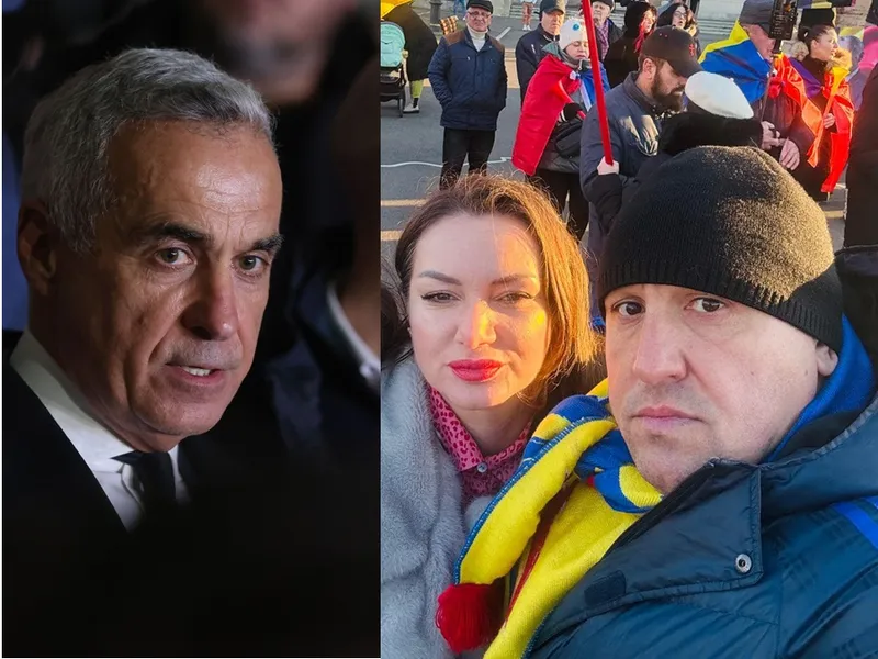 Călin Georgescu este sprijinit de Alina Filip și soțul ei , Petronel Corduneanu Foto: INQUAM Photos/Facebook