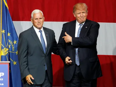 Donald Trump și Mike Pence/FOTO: Reuters