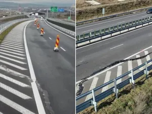 Autostrada A10 Sebeș - Turda s-a surpat din nou - Foto: turdanews.net