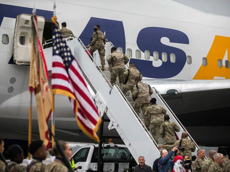 Batalionul de Sprijin pentru Susținere a Diviziei 87 din Armata SUA, desfășurat în Europa-Foto: Profimedia Images