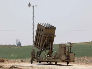 LAnsator de rachete interceptoare, parte a „Iron Dome”/ FOTO: Time of Israel