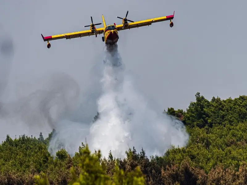 Insula Evia e cea mai afectată de incendii. FOTO: Facebook